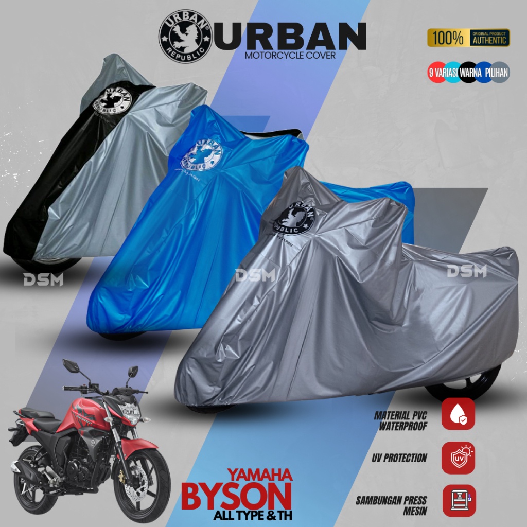 Bergaransi Urban Cover Motor Yamaha Byson 100% Waterproof / Aksesoris Motor Byson