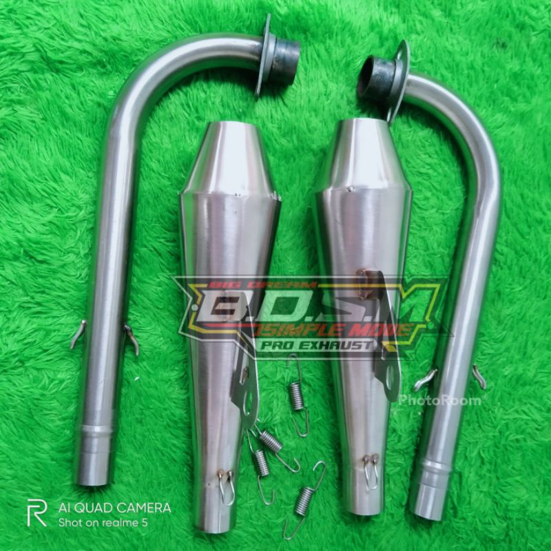 Cuci Gudang  Knalpot Bmx Cub Pnp Motor Supra Vega Jupiter Free Laser Nama Gratis