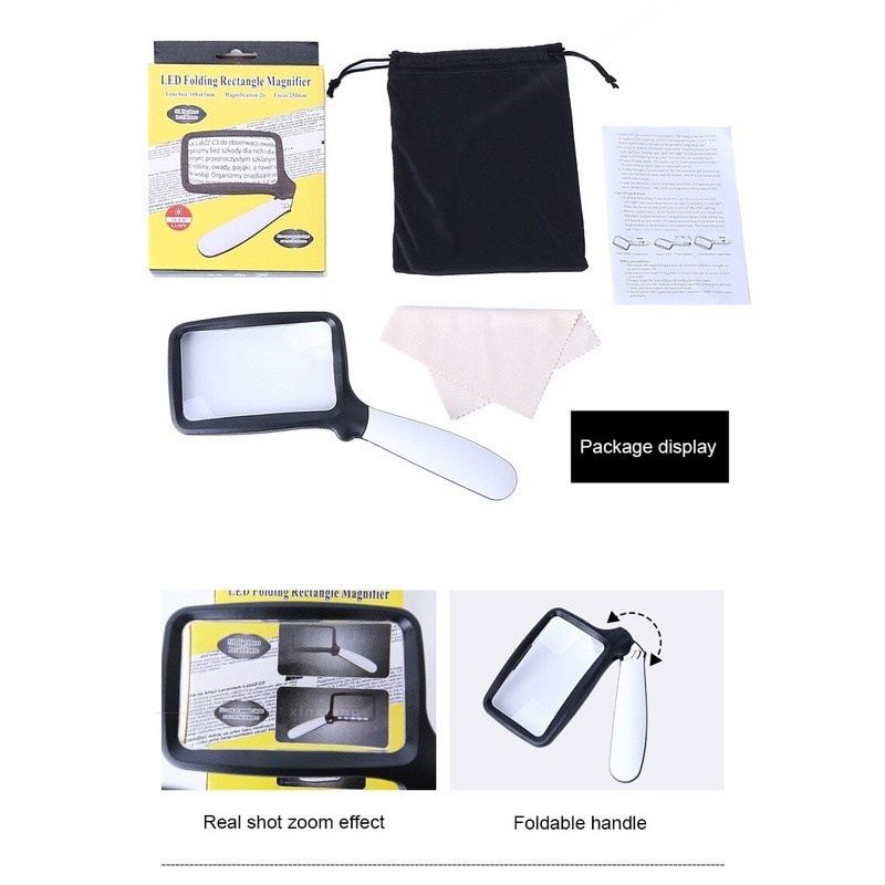 

Kaca Pembesar LED AB79 SP / Lampu Lup Lensa Magnifier Handheld / Membaca Perhiasan Komponen / Loupe