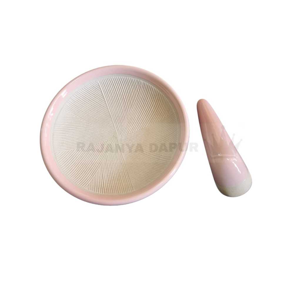 Unik Cobek Viral - Cobek Cericher Dan Uleg Sambal Keramik - Cobek Ceramic 21 - Cobek Keramik Uleg