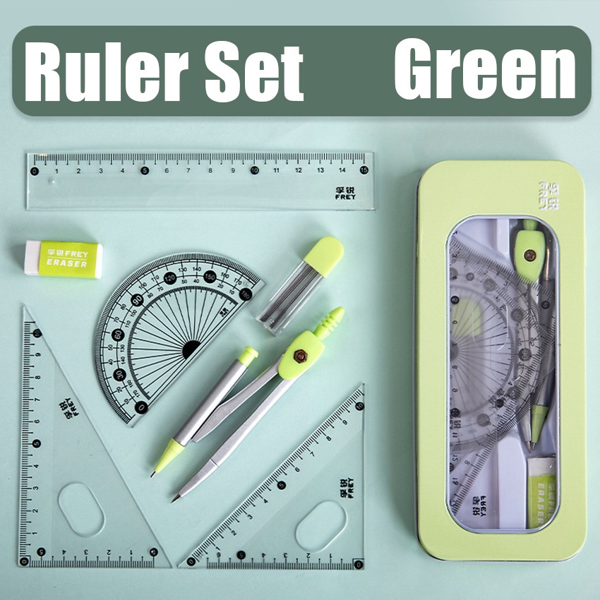 

Jangka Math Set 8in1 Math Set Penggaris Busur Mistar Jangka