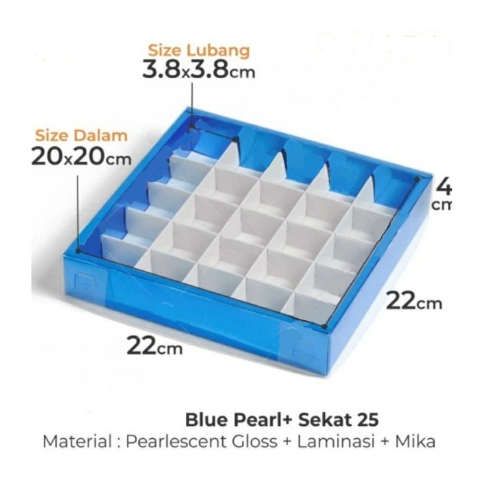 (Good) Box Sekat 9 Dus Kotak Kue Packaging Brownies Pie Coklat Pra