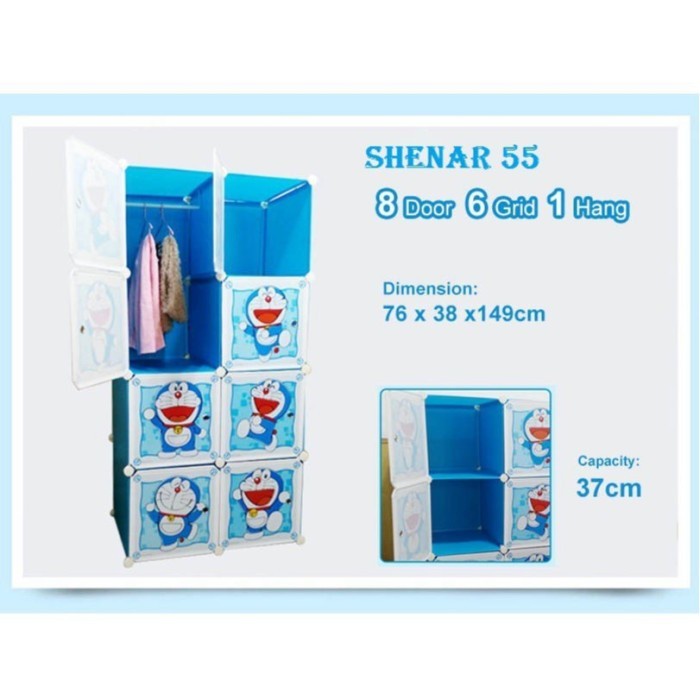 JTTOP LEMARI PLASTIK KARAKTER 2X4 SUSUN