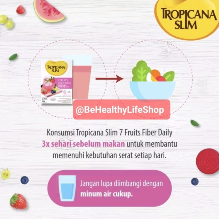 

Tropicana Slim Fruits Fiber Daily 15Gr