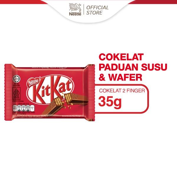 

KitKat 4F 24 pcs X 35 gr Milk Chocolate, Nestle Kit Kat 4 Fingers 35 gram X 24 Cokelat Malaysia