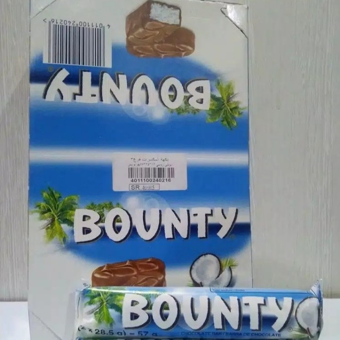 

Bounty Chocolate Coconut Cokelat Kelapa asli impor Saudi