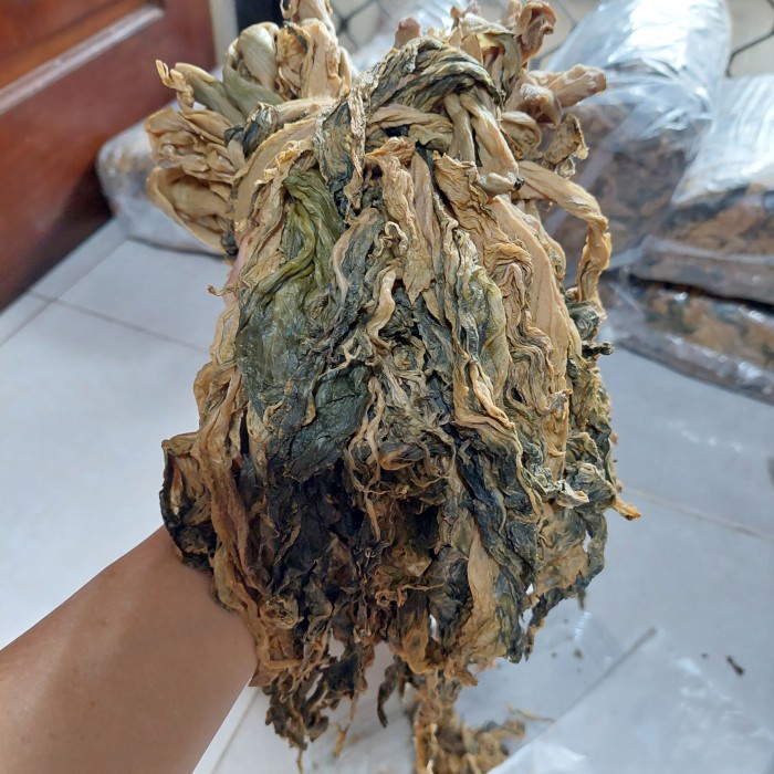 

sayur asin kering ham coi kon bersih