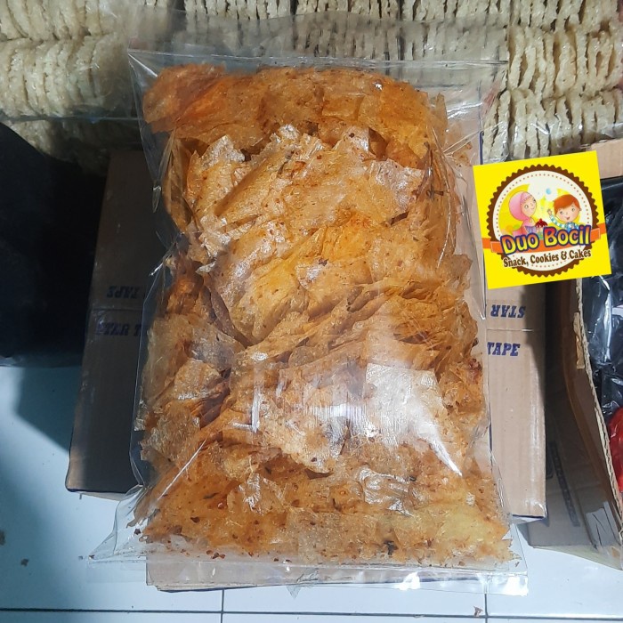 

Keripik Kaca Beling Pedas dan Gurih 1 Kg (Aroma Daun Jeruk)