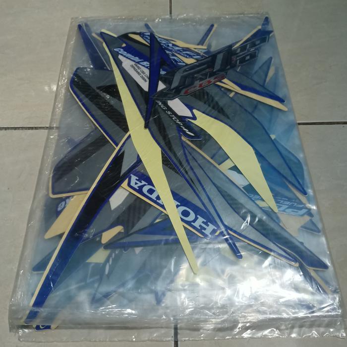 Stiker Striping Honda Vario 125 Cbs Old 2013 Biru Lis Body Standar Berkualitas Original