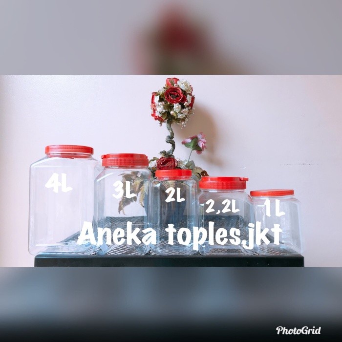 (Good) Toples plastik kotak 1L 2301K