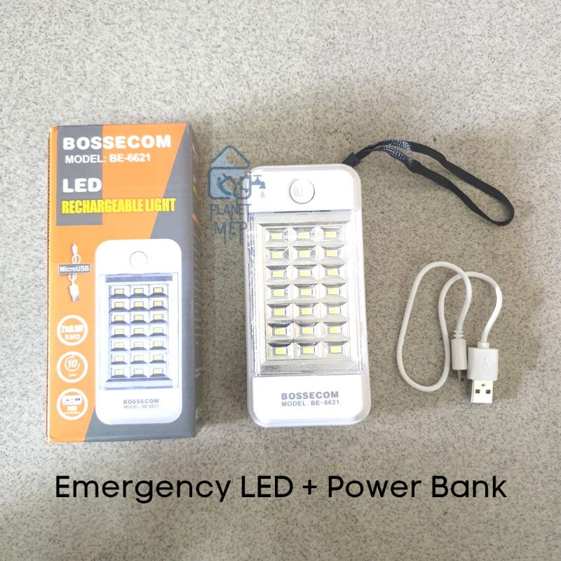 BOSSECOM Emergency LED 12W + Power Bank BE-6621