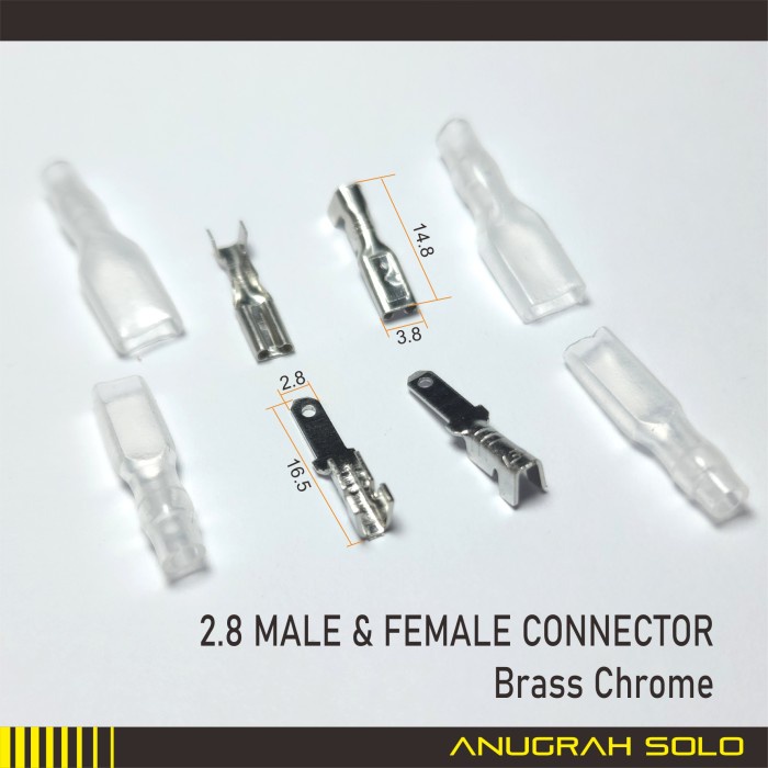 (Good) Skun Male Female Gepeng Kecil 2.8 Brass Chrome Skun Gepeng Kecil