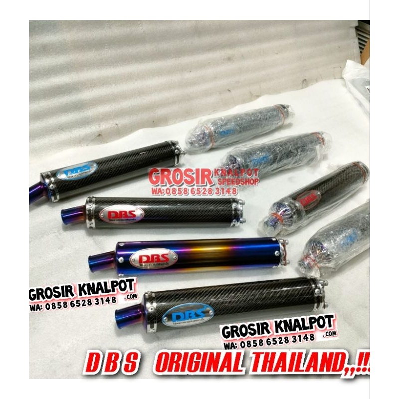 Silincer knalpot DBS & HBY ORIGINAL THAILAND Carbon Kevlar Asli ujung Titanium Blue Ninja R RR SS ZX