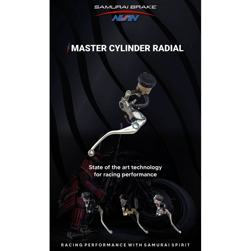 Master rem Nissin Samurai Radial Black 16mm set Handle kiri kawasaki Z900 Thailand full set kopling
