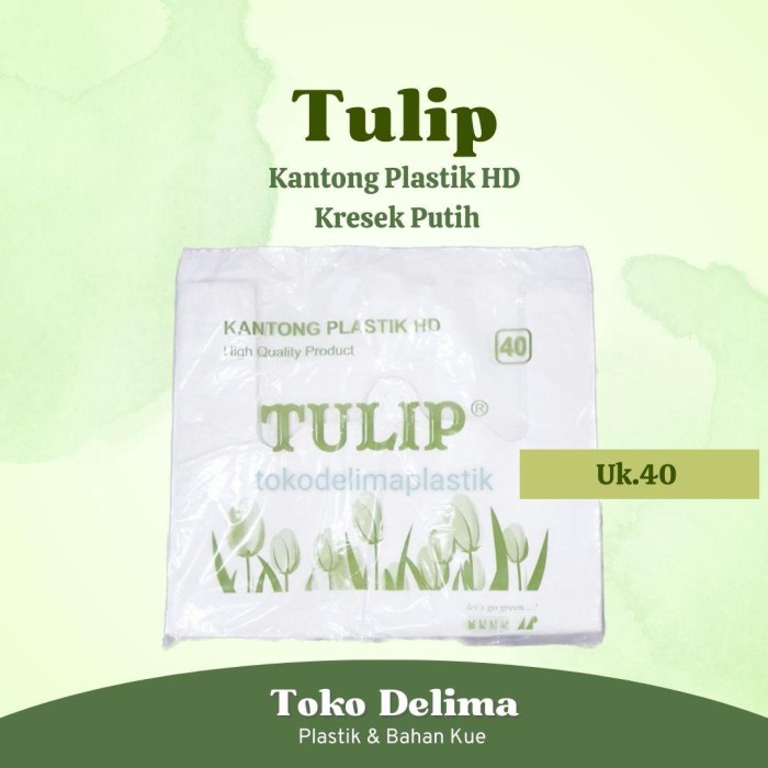pernakpernik- Kantong Plastik HD Tulip 40 / Kantong Kresek Putih