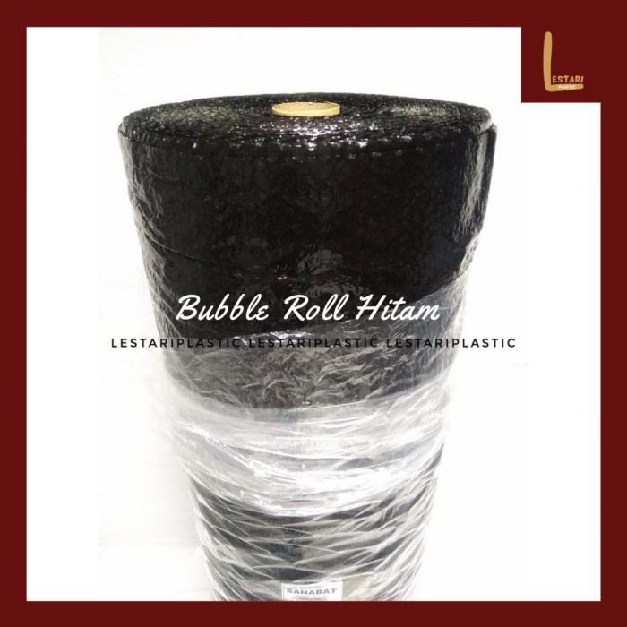 

pernakpernik- TERMURAH!!! Khusus Gojek/Grab Bubble Roll HITAM Lebar 125cm x P50m