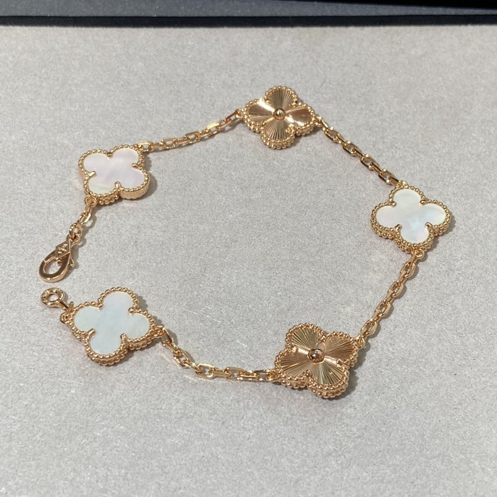Gelang VCA 5 Clover Bracelet 18k Gold Plated