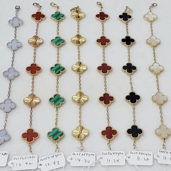 GELANG EMAS CLOVER HONGKONG ASLI BANYAK WARNA