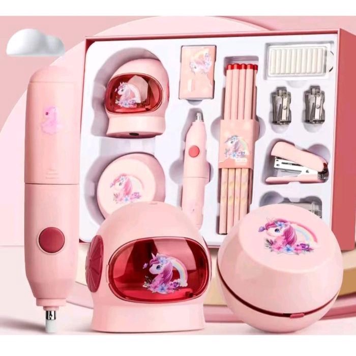 

[tmr] - ELECTRONIC STATIONERY SET / SET ALAT TULIS ELEKTRIK RAUTAN PENGHAPUS Pensil