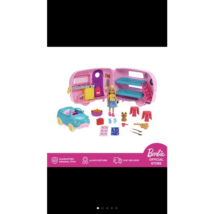 Terbaru Barbie Chelsea Camper - Mainan Boneka Anak Perempuan