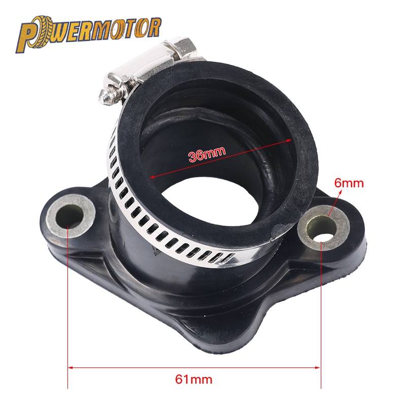Carburetor Intake Pipe For Mikuni Koso Am6 Vm24 Oko Pe28 30 32 34Mm Pitbike Motorcycle Racing