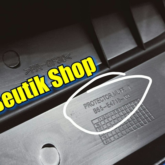 Ready Stok Tameng Lapisan Cover Knalpot Aerox 155 Original Ori Store.Id