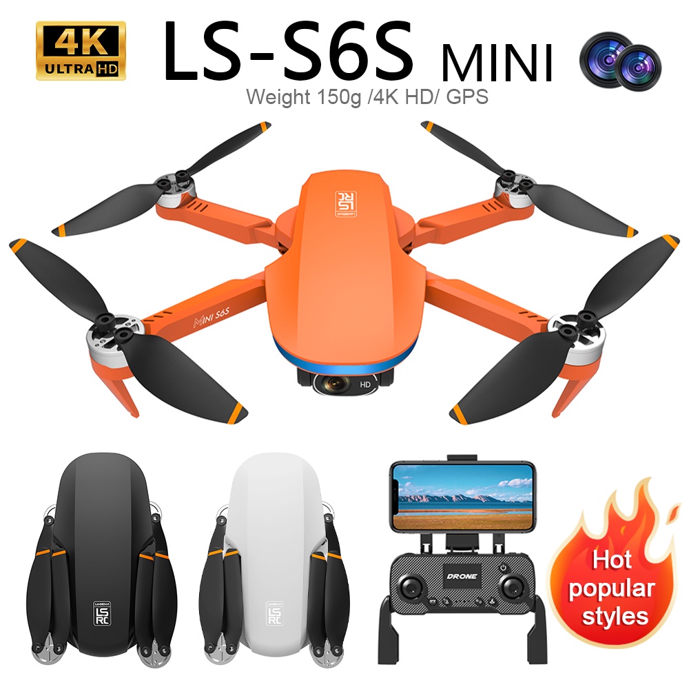 S6S Mini Profesional Drone Gps 4K Hd Aerial Photography Dual Camera Drone 5G Wifi Fpv Brushless
