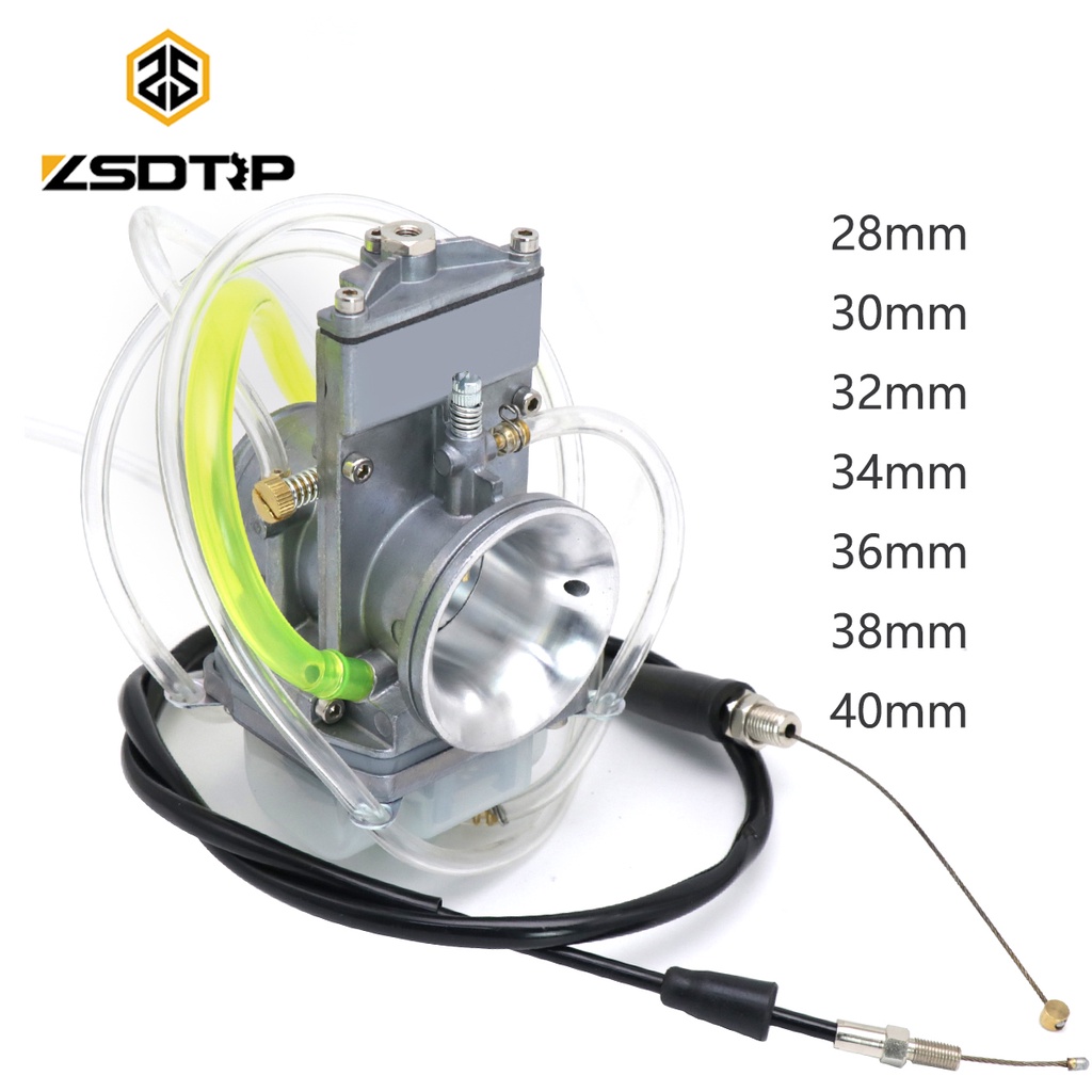 Zsdtrp 38Mm 40Mm For Lectron High Velocity Adjustable Power Jet Carburetor With Cable For Yz250F