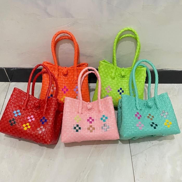MAJID TAS HANDMADE TAS WANITA PETTY POLOS BUNGA CANTIK GEMES