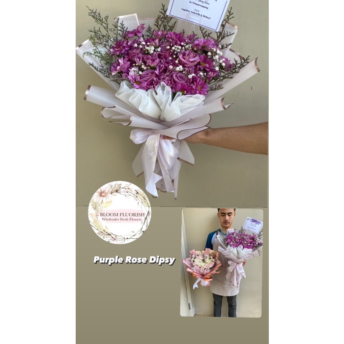 BOUQUET BUNGA FRESH SEGAR ASLI BUKET FLOWER ROSE MAWAR TANGERANG