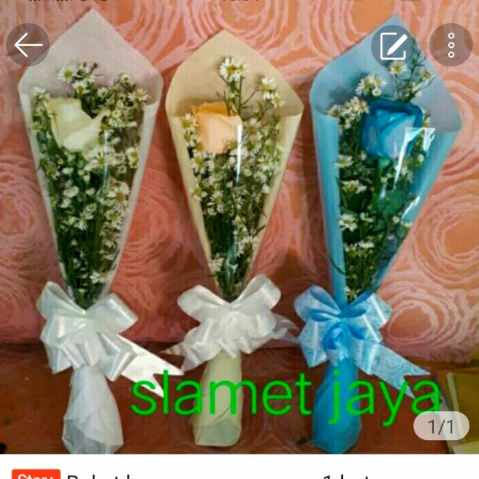 BUKET MAWAR SEGAR /BUNGA ASLI HARGA PER 1 TANGKAI/PER BUKET