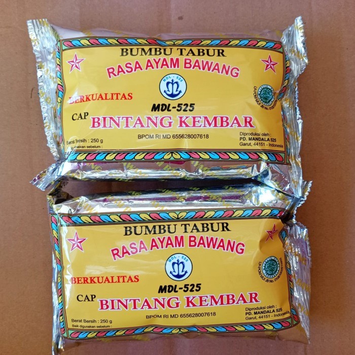 

(Best) Bumbu Tabur Ayam Bawang Cap Bintang Kembar 250 gr