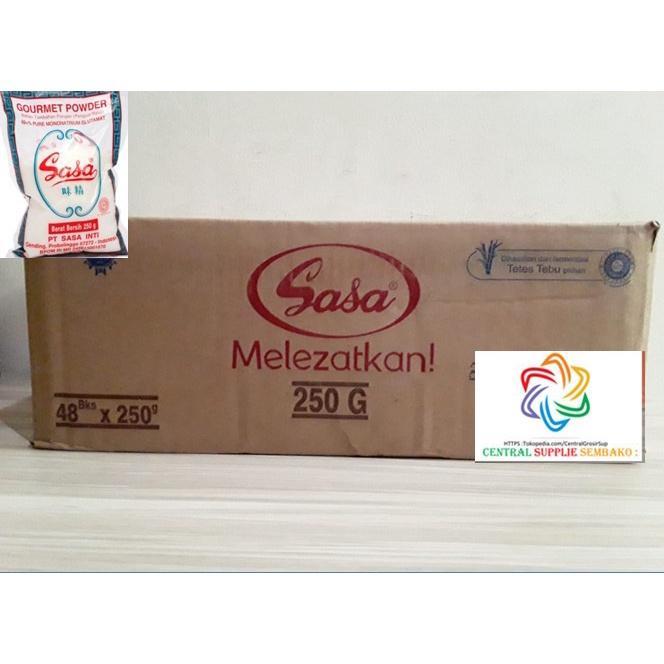 

(Best) Sasa Penyedap Rasa [250 gram /48 bungkus / 1 karton ]
