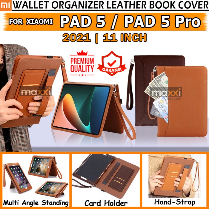 Jt Top Xiaomi Mi Pad 5 Bookcover Flipcover Case Hand Bag Sarung Dompet Kulit