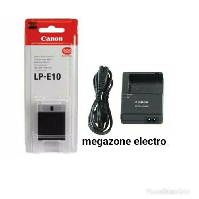 BATERAI DAN CHARGER CANON EOS-4000D KUALITAS BAGUS