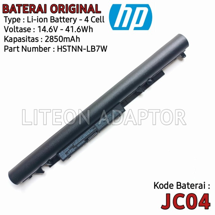 BATERAI ORIGINAL LAPTOP HP 14 14-BS0XX 14-BS1XX HP 14-BW0XX 14-BW1XX