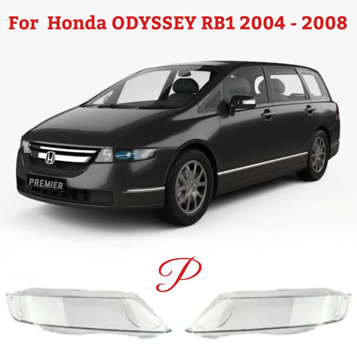 Mika Head Lamp Lens Cover Honda Odyssey Rb1 Rb2 2004 - 2008