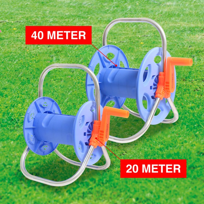 TERLARIS Water Hose Reel Selang Air Gulungan / Gulungan Selang / Selang Air Gulung 20 Meter - KM20