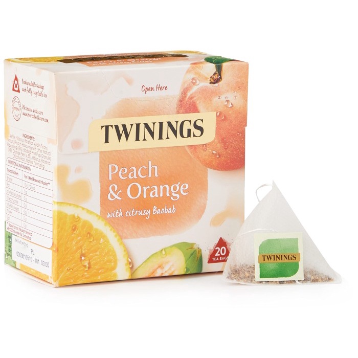 

Twinings Fruit Tea Peach With Orange Peel And Baobab 20 X 2 Gram