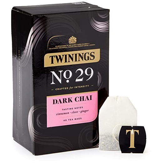 

Twinings Black Tea No. 29 Dark Chai Crafted For Intersity 40 X 2 Gram