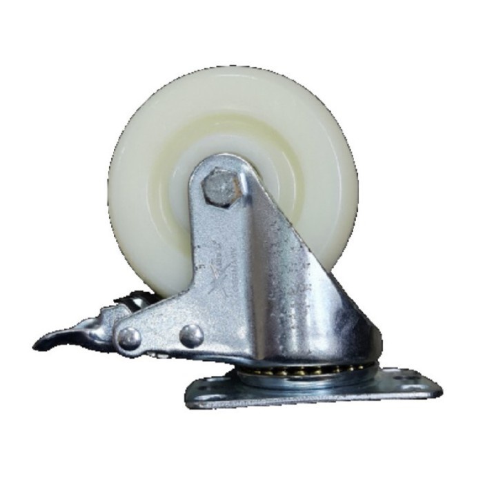 

Roda Trolly Troli Trolley Nylon Nilon 5 Inch Taiwan Rem Swivel Brake