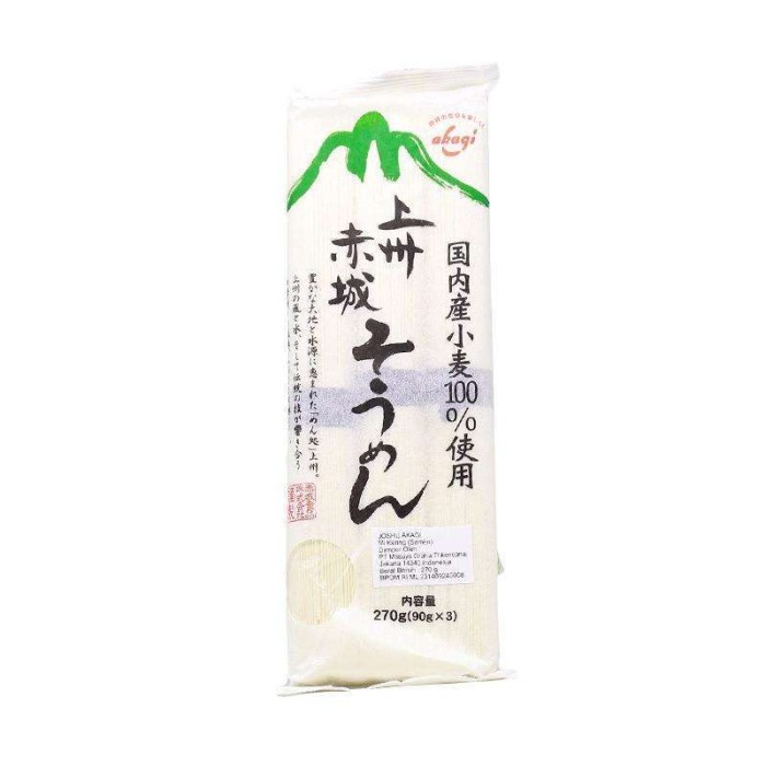 

Mi Kering Jepang Joshu Akagi Somen / Japanese Noodle 270 Gram