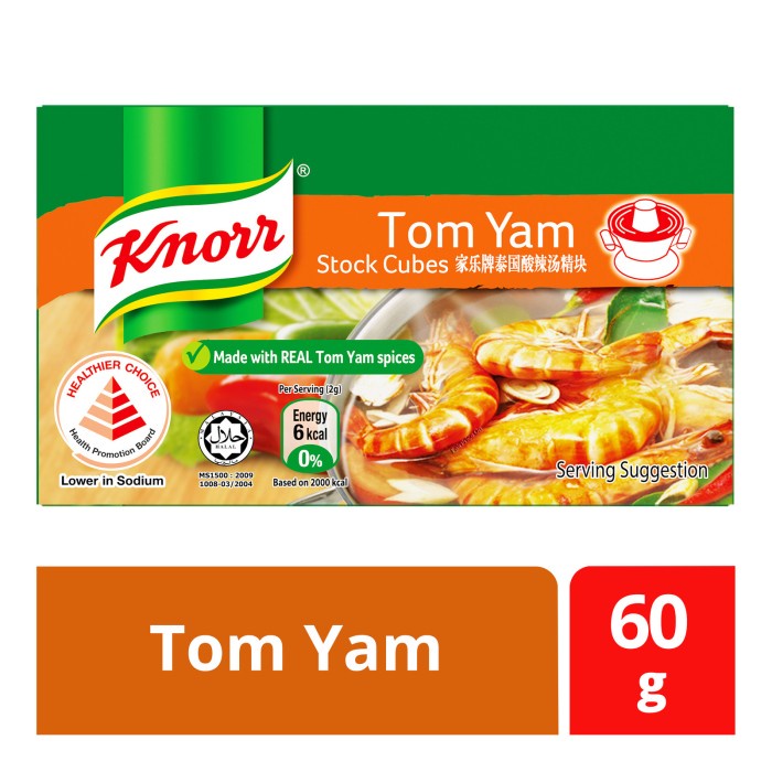 

Knorr Tom Yam Flavour Stock Cubes / Bumbu Tom Yam Malaysia 60 Gram