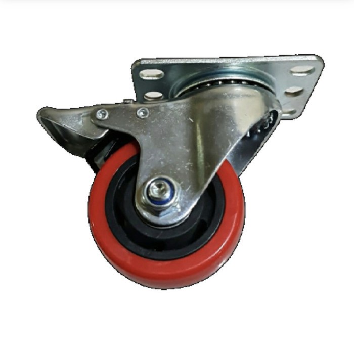 

Roda Troli Troly Trolly Pu Merah 3 Inch Rem Brake Taiwan