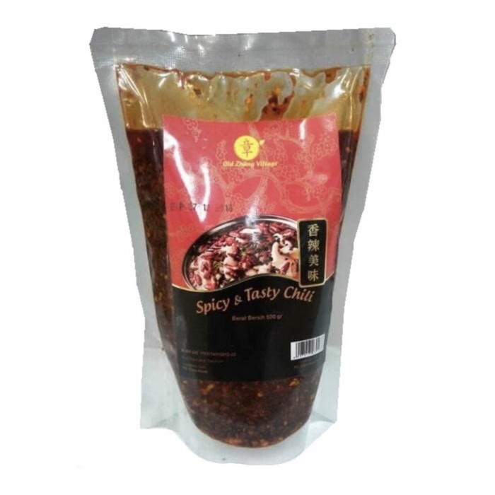 

Old Zhang Village Spicy & Tasty Chili Oil / Minyak Cabai - 500 Gram