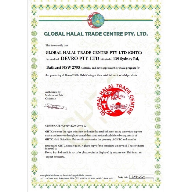 

Casing Sosis/Kulit Sosis Kolagen Warna Clear p=15.4m d=18.45mm HALAL