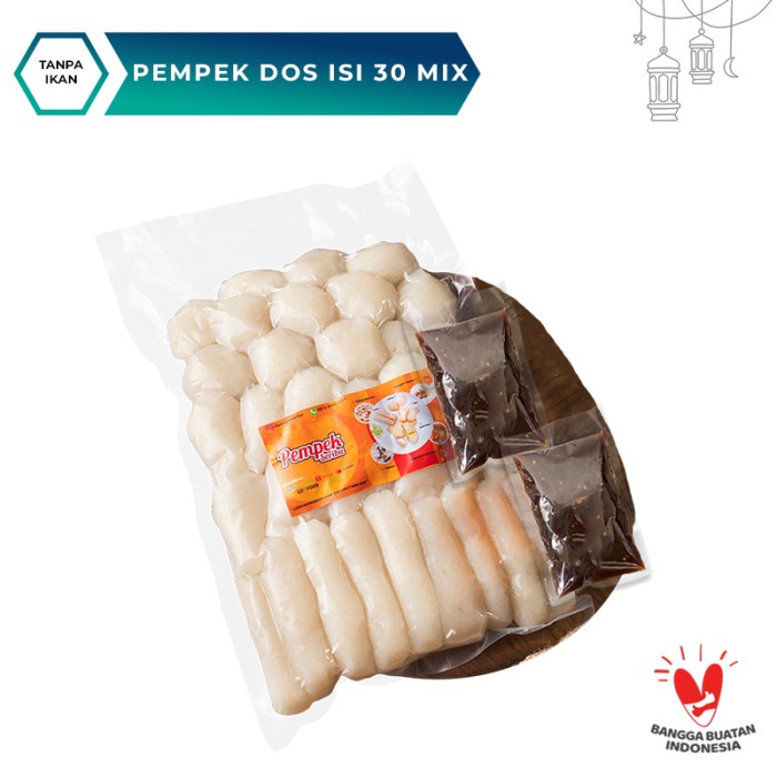 

Pempek Palembang - Pempek Seribu Dos isi 30 mix