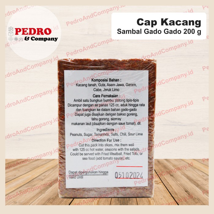 

Ratu Sambal gado gado cap kacang (tidak pedas) 200 gram - peanut salad