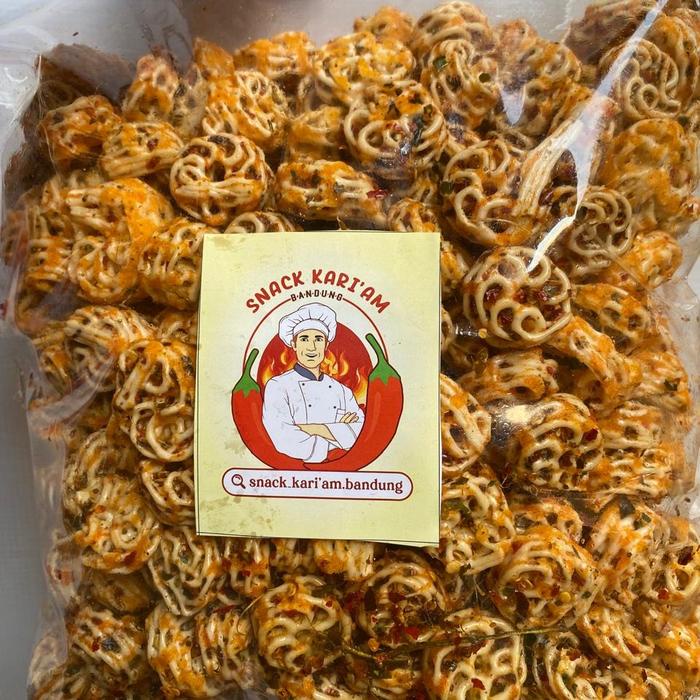 

Seblak Kerupuk Rafael Virall 1Kg Pedas Bawang Food Snack Kering Cemilan