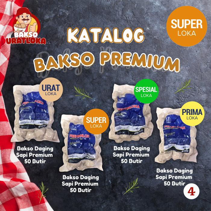 

SUPERLOKA isi 50 Butir Berat 650gr Bakso Daging Sapi Premium